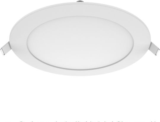 Elvhx Кръгла Вграден LED Панел 12W с Неутрално бяло Светлина 4000К 16.5см.