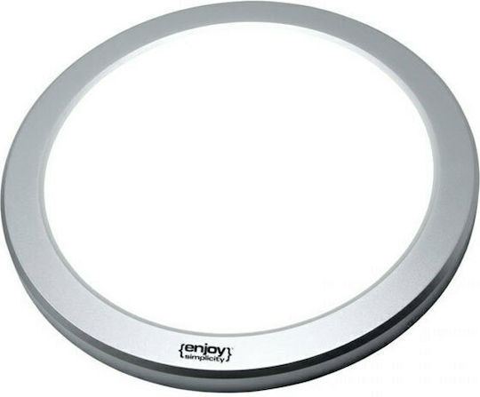 Elvhx Кръгла Вграден LED Панел 18W с Студено бяло Светлина 6500К 22см.
