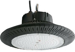 Elvhx Φωτιστικό Καμπάνα 200W Kühles Weiß 18000lm mit integrierter LED Schwarz Ø40xH16cm Elvhx Φωτιστικό Καμπάνα 200W Kühles Weiß 18000lm mit integrierter LED Schwarz Ø40xH16cm