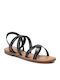 Refresh Damen Flache Sandalen in Schwarz Farbe