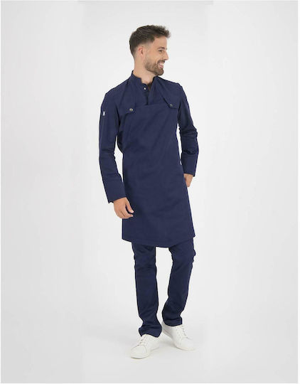 Le Nouveau Chef Apron Full Body Jackson Blue