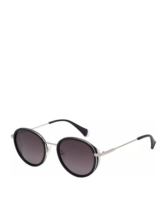 Gigi Barcelona Brown Unisex Sunglasses with Black Frame and Gray Polarized Lens 6560/8