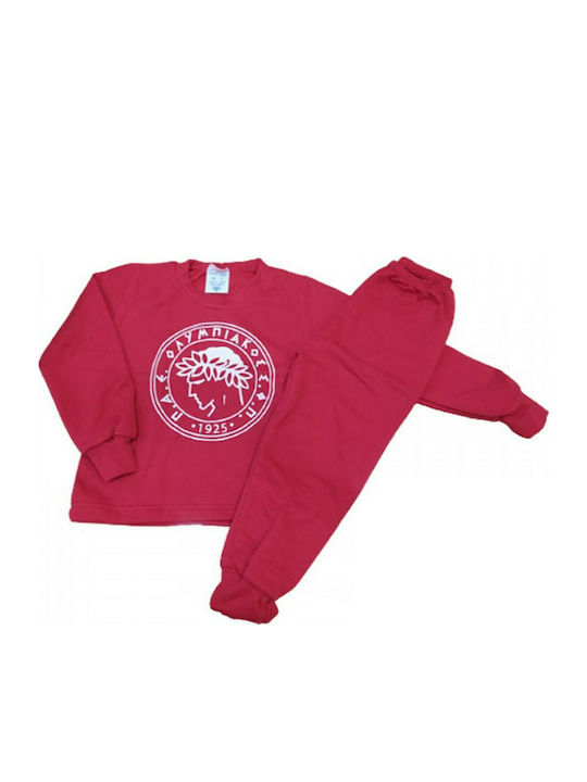 Join Kinder Schlafanzug Winterlich Rot Olympiakos