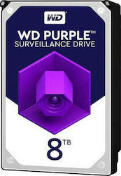 Western Digital Purple 8TB HDD Hard Disk 3.5" SATA III 5400rpm cu 128MB Cache pentru Recorder