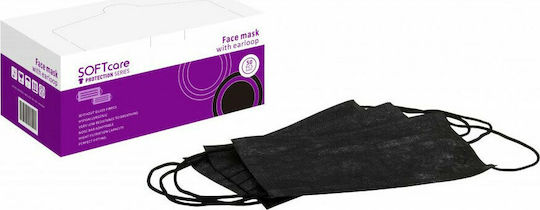 Disposable Face Mask Black 50pcs