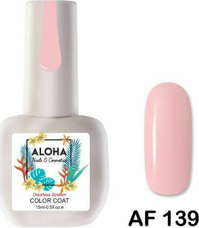 Aloha Fashion Halb-permanenter Nagellack Fresh Pink AF 139 15ml 1Stück
