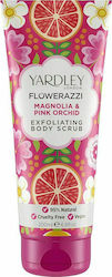 Yardley Flowerazzi Scrub Corporal Magnolie și orhidee roz 200ml