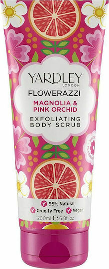 Yardley Flowerazzi Scrub Body Magnolia & Pink Orchid 200ml