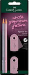 Faber-Castell Sparkle Neo Set von 2 Bleistiften B Rosa