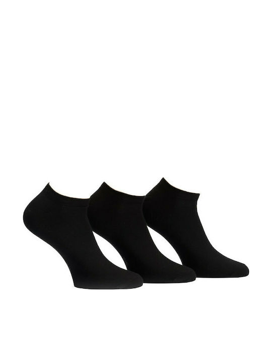 Kal-tsa 121021A Men's Solid Color Socks Black 3Pack