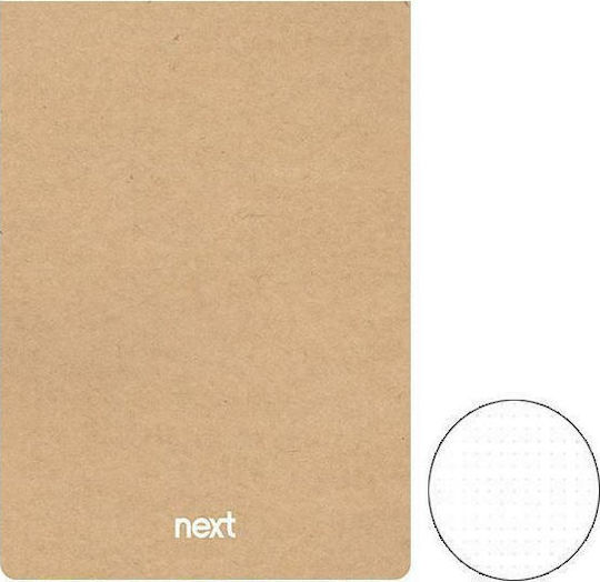 Next Eco Dots Set 6 Notepad 80 Sheets A5 with Dots Beige