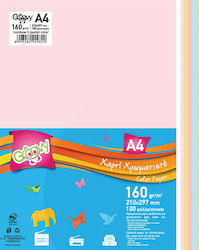 Groovy Χαρτόνι Rainbow Pastel A4 100 Φύλλα 160gsm
