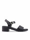Leder Sandalen Schwarz