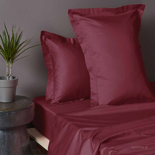 Palamaiki Sheet Sets Queen 245x270cm. Luxe Sateen Wine 4pcs