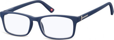 Montana Eyewear BLF73B Acetate Blue Light Blocking Glasses Dark Blue