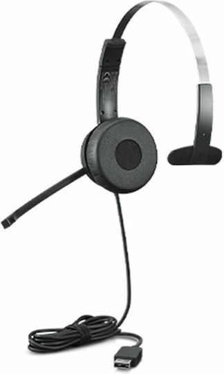 Lenovo 100 Mono On Ear Multimedia Headphone with Microphone USB-A