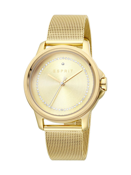 Esprit Uhr mit Gold Metallarmband