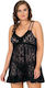 Moongirl 10031 Set Babydoll Sexy Black