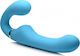 Strap U Mighty Rider Vibrating Strapless Strap-On Без презрамки Страп-он с Дилдо с вибрация в Син цвят