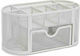 Metal Desk Organizer in White Color 22x11x10.5cm.