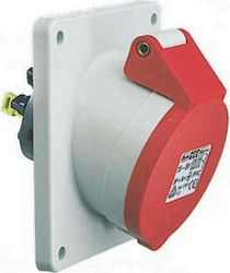 Geyer Женски индустриален щепсел Електрозахранващ панел 5x32A 400V IP44 1239