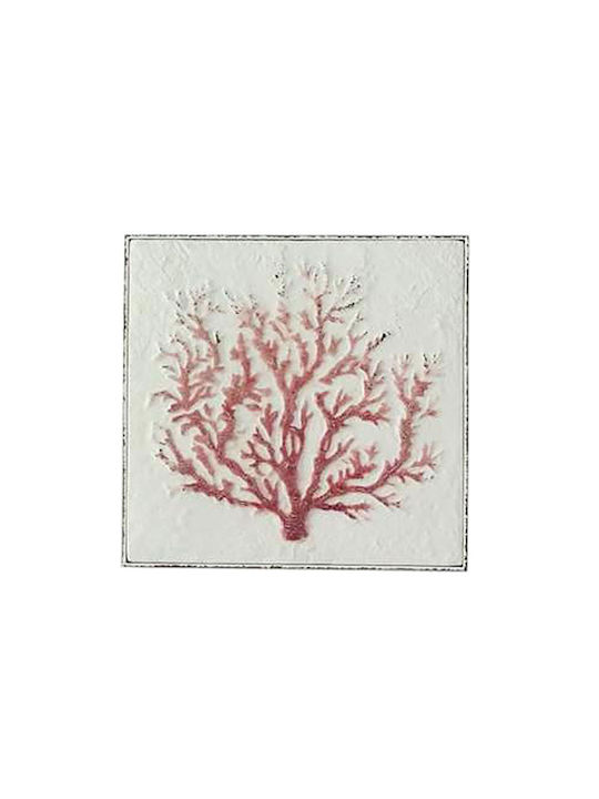 Zaros Gemälde auf Leinwand Coral 45x45cm