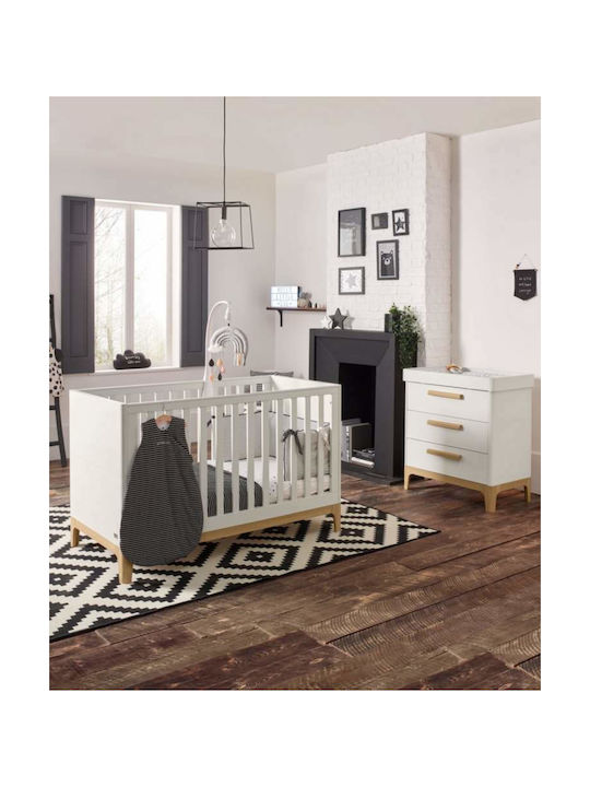 Mamas & Papas Caprio Σετ Βρεφικού Δωματίου με Κρεβάτι & Συρταριέρα Λευκό / Μπεζ
