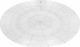 JK Home Decoration Placemat Round Fabric White 30cm 1pcs