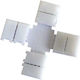 Geyer Connector for LED Strips LED Strip Connector Cross for RGB LED Strip IP20 10mm C4-RGB