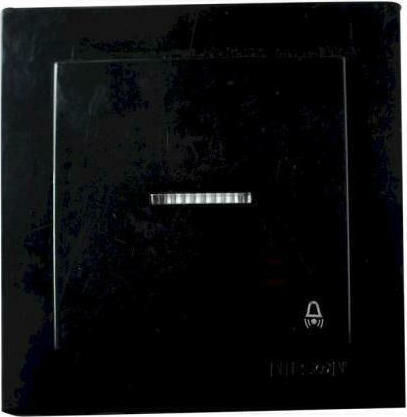 Nilson Knopf Treppe mit Kontrollleuchte in Schwarz Farbe 24221013
