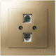 Geyer Nilson Complete Double Telephone Socket G...