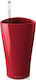 Lechuza Delta 40 Γλάστρα Αυτοποτιζόμενη Scarlet Red High-Gloss 39x75.5cm