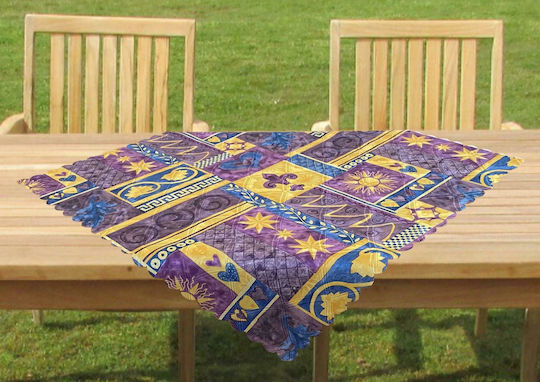 Set Măsuțe Linea Home Club Rezistent la Pete Violet 85x85cm