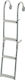 Lalizas 4 Steps Folding Boat Ladder Stainless Steel 316 Folding Ladder 180⁰ 4 Steps