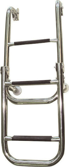 Lalizas 4 Steps Folding Boat Ladder Stainless Steel 316 Folding Boat Ladder 280x1060mm 4 Steps