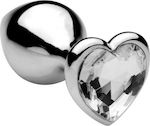 Toyz4lovers Heart Jewel Plug Small Πρωκτική Σφήνα σε Διάφανο χρώμα