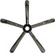 HomeMarkt Star Shaped Chair Base made of Metal Suitable for Chair,Stool Chromium 32cm