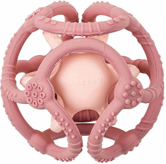 Nattou N Silicone Teething Ring for 0 m+ 2 Pieces