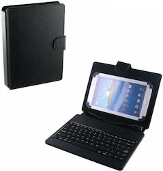 Osio Flip Cover Synthetic Leather with Keyboard English US Black (Universal 7.9") OTC-6079BT