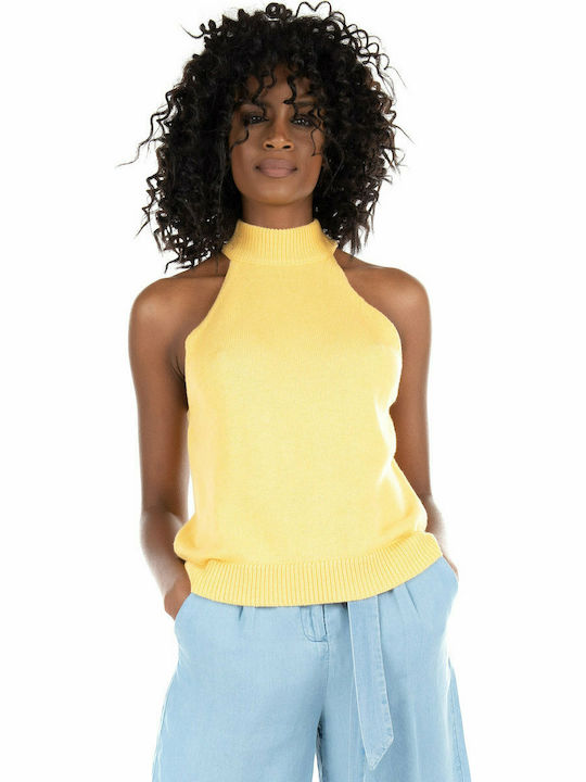 Vero Moda Damen Bluse Ärmellos Yellow/Cornsilk