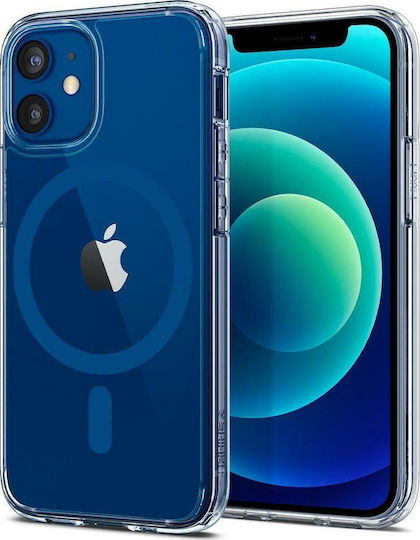 Spigen Ultra Hybrid Mag Plastic / Silicone Back Cover Blue (iPhone 12 / 12 Pro)