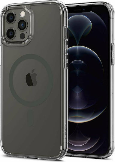 Spigen Ultra Hybrid Mag Plastic / Silicone Back Cover Transparent (iPhone 12 Pro Max)