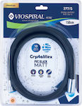 Viospiral Inox Shower Hose with Water-Saving Filter Black Matt 200cm