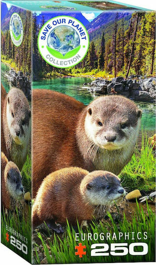 Παιδικό Puzzle Save the Planet - Otters 250pcs Eurographics