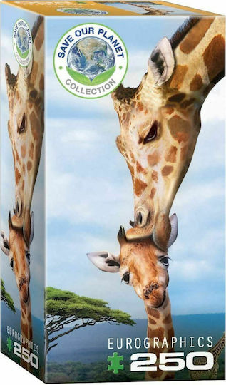 Παιδικό Puzzle Save the Planet - Giraffe 250pcs Eurographics