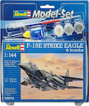 Revell Model Set F-15E Strike Eagle & Bombs 1:144 (Περιλαμβάνει Κόλλα, Πινέλο & Χρώματα)