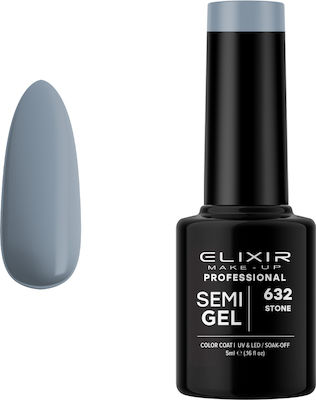 Elixir Ημιμόνιμο Βερνίκι Νυχιών Semi Gel 632 Stone 5ml