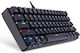 Motospeed Κ61 Gaming Mechanische Tastatur 60% mit Kailh Box Weiß Schaltern und RGB-Beleuchtung (Griechisch)