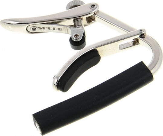 Shubb Metallic Clamp Capo for Electric and Acoustic Guitar C3 Original Capo 12-String Silver