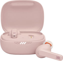 JBL Live Pro+ In-ear Bluetooth Handsfree Ακουστικά με Αντοχή στον Ιδρώτα και Θήκη Φόρτισης Ροζ